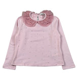 Miss Grant Shirt tinta unita con Colletto Rosa per Bambina MG1417XX ROSA MISS GRANT 