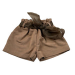 Miss Grant Short tinta unita con Cintura Beige per Neonata MG1429 BEIGE MISS GRANT 