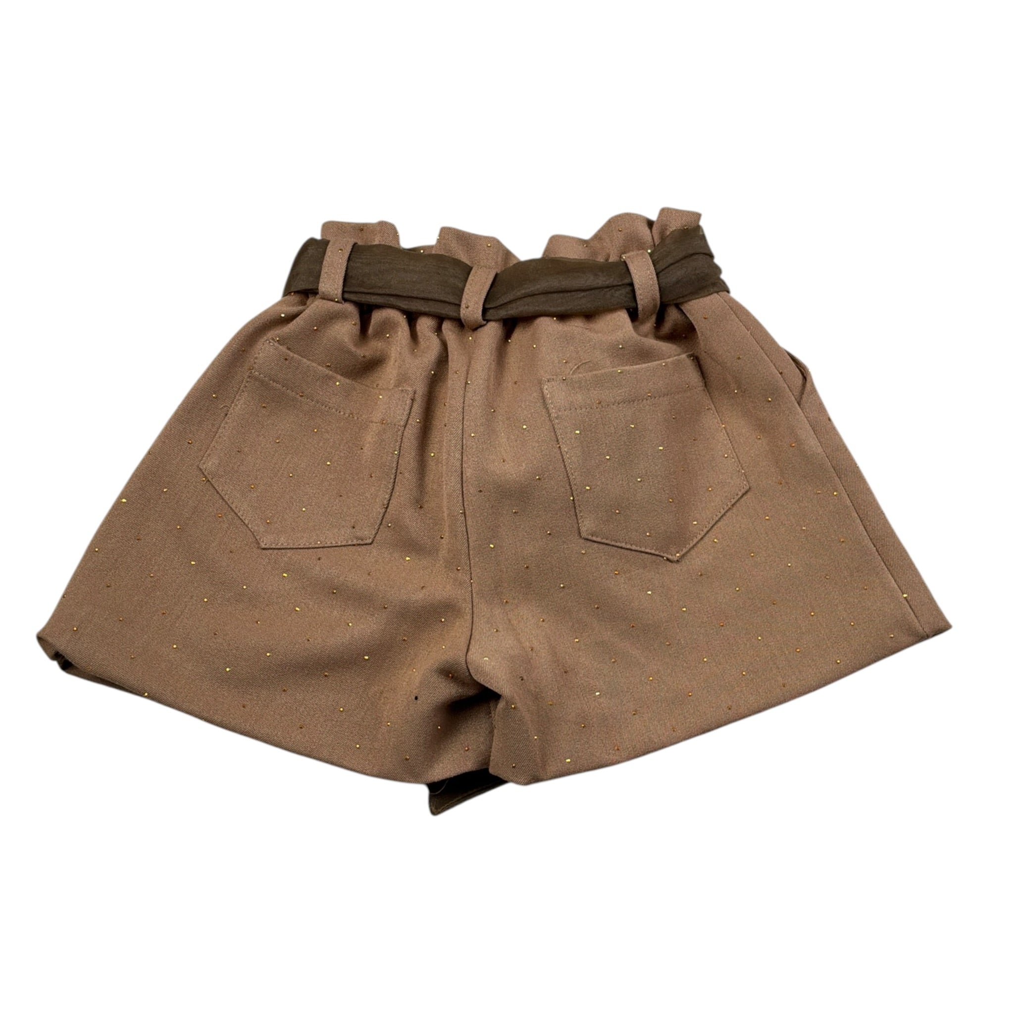 Miss Grant Short tinta unita con Cintura Cammello per Neonata MG1429X CAMMELLO MISS GRANT 