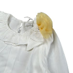 Miss Grant Camicia Manica Lunga tinta unita Bianco per Bambina MG1476J BIANCO MISS GRANT 