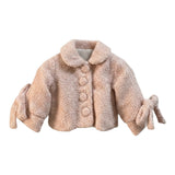 Miss Grant Cappotto tinta unita Rosa per Neonata MG1493N ROSA MISS GRANT 