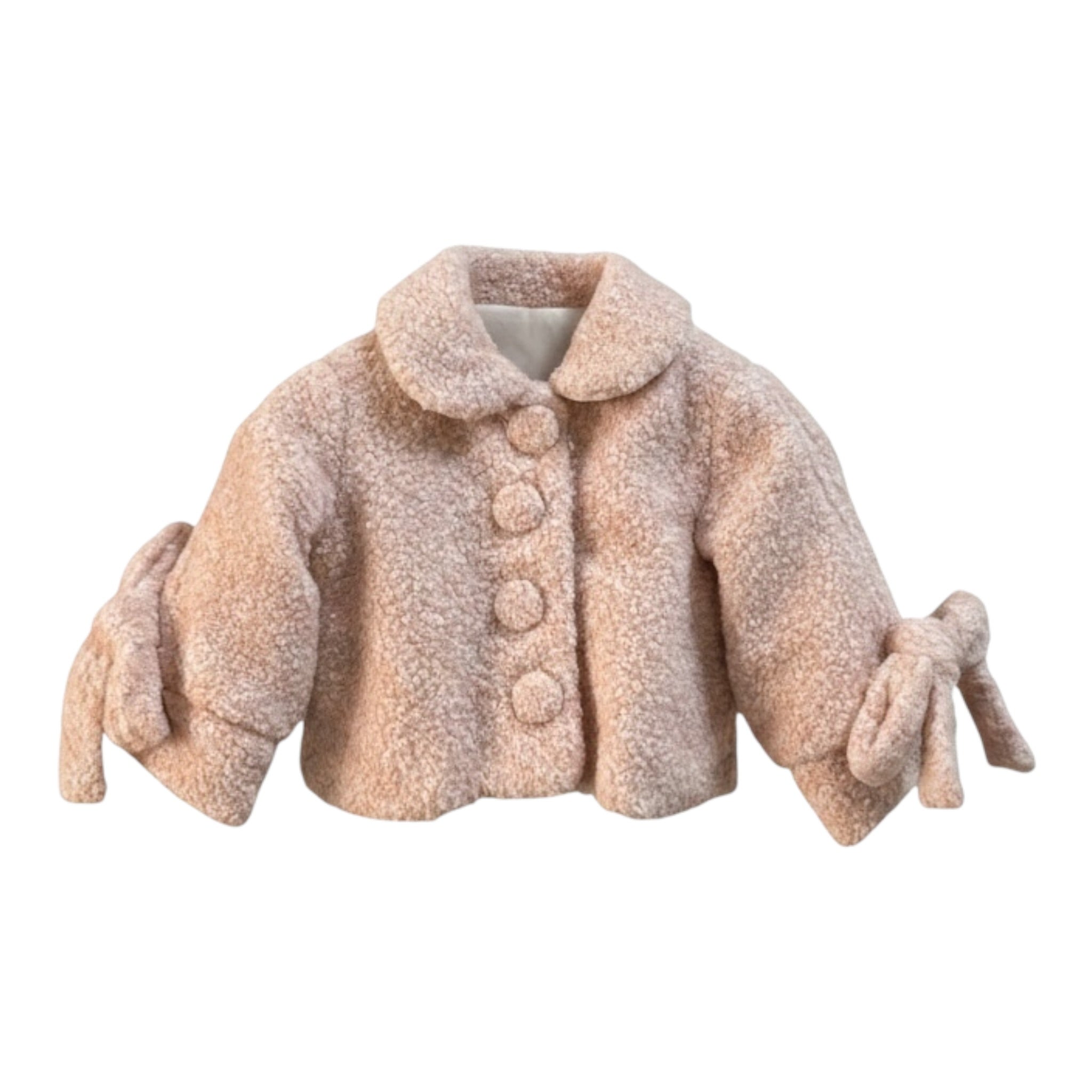 Miss Grant Cappotto tinta unita Rosa per Neonata MG1493N ROSA MISS GRANT 