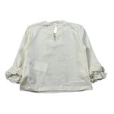 Miss Grant Shirt Girocollo tinta unita con Stampa Panna per Neonata MG1501N PANNA MISS GRANT 