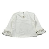 Miss Grant Shirt Girocollo tinta unita con Stampa Bianco per Neonata MG1501NXX BIANCO MISS GRANT 