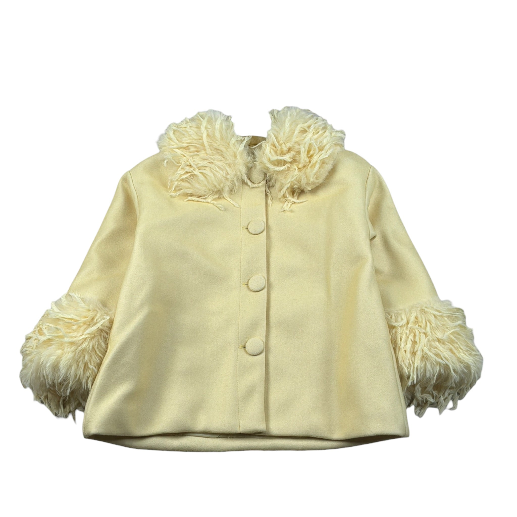 Miss Grant Cappotto tinta unita Giallo per Neonata MG1529N GIALLO MISS GRANT 