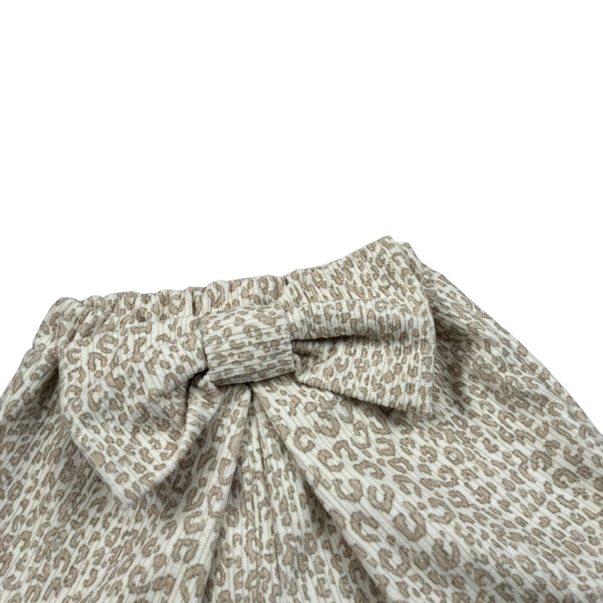 Miss Grant Pantalone tinta unita con Stampa Maculata Panna per Neonata MG1536J PANNA MISS GRANT 