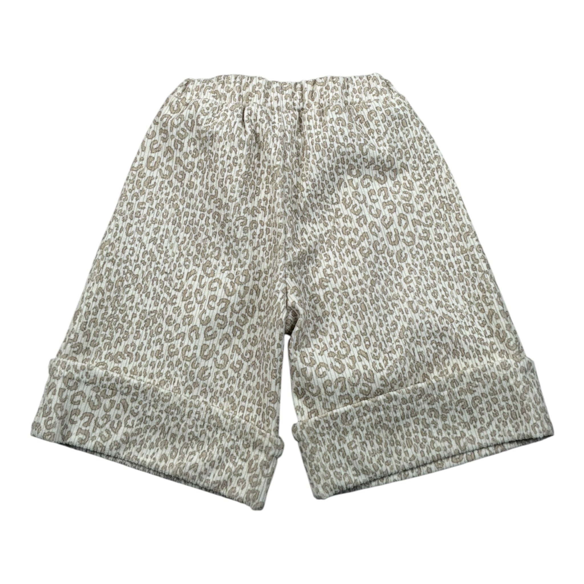 Miss Grant Pantalone tinta unita con Stampa Maculata Panna per Neonata MG1536 PANNA MISS GRANT 