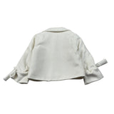Miss Grant Cappotto tinta unita Panna per Neonata MG1539N PANNA MISS GRANT 