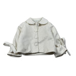 Miss Grant Cappotto tinta unita Panna per Neonata MG1539N PANNA MISS GRANT 