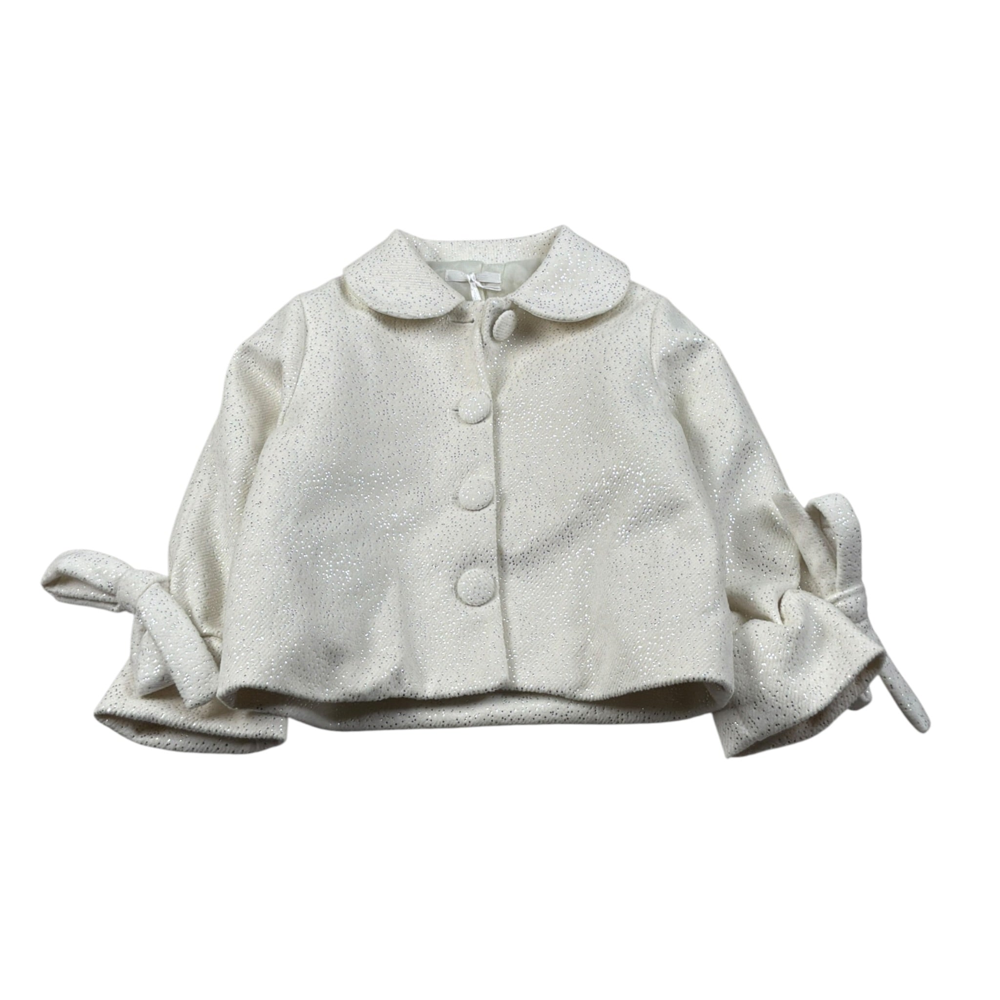 Miss Grant Cappotto tinta unita Panna per Neonata MG1539N PANNA MISS GRANT 