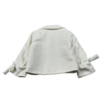 Miss Grant Cappotto tinta unita Panna per Bambina MG1539 PANNA MISS GRANT 