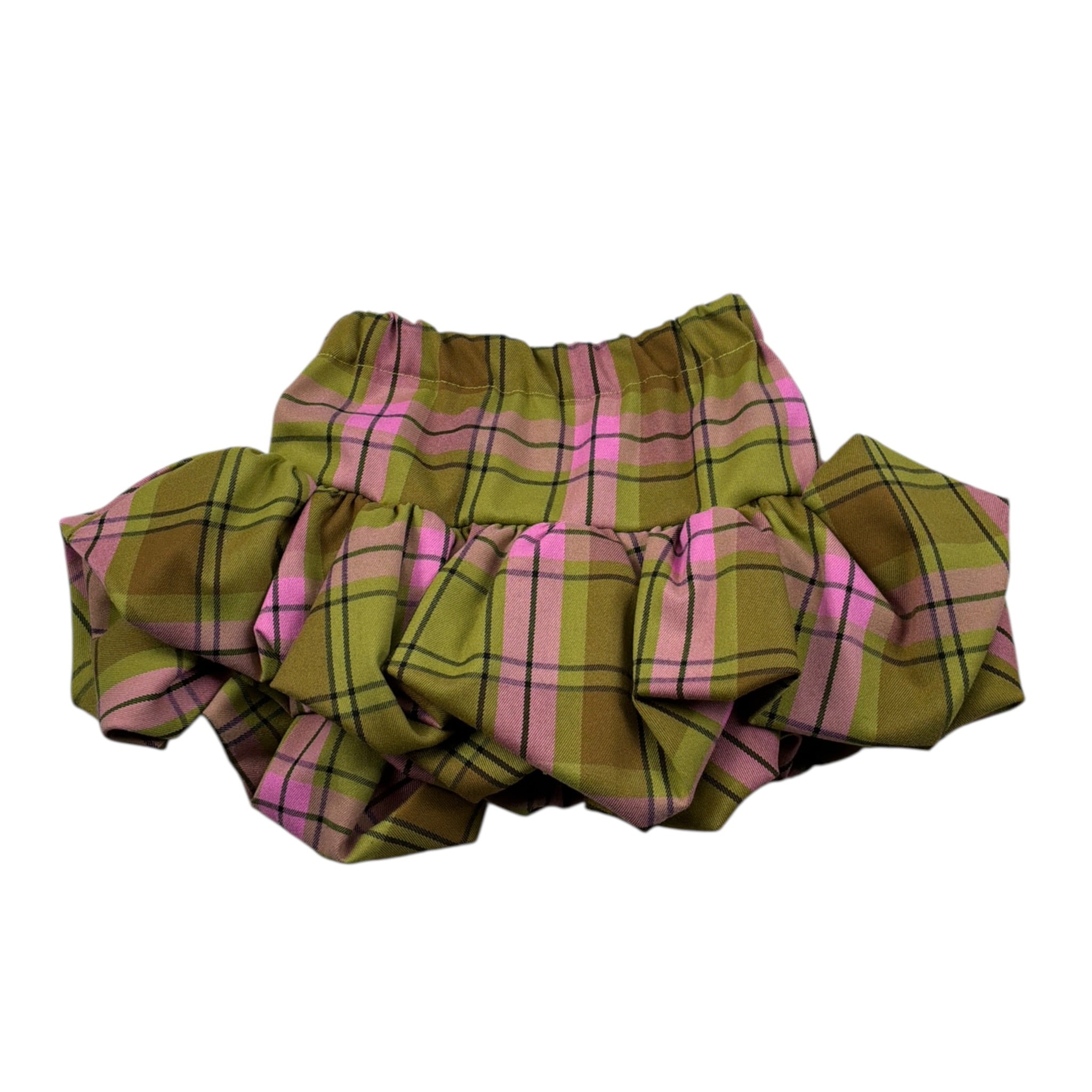 Miss Grant Completo 2 Pezzi Shirt-Gonna Panna/Verde per Bambina MG1552X PANNA/VERDE MISS GRANT 