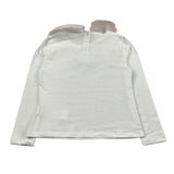 Miss Grant Shirt tinta unita con Stampa Bianco per Bambina UE1939 BIANCO MISS GRANT 