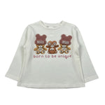 Miss Grant Shirt tinta unita con Stampa Panna per Neonata UE2040XX PANNA MISS GRANT 