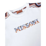 Missoni Felpa Chiusa Girocollo tinta unita con Stampa Bianco per Bambina MV4P40 BIANCO MISSONI 