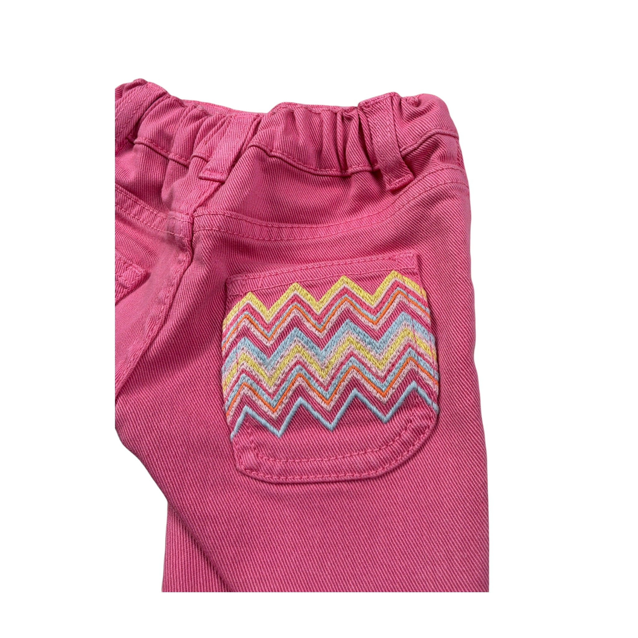 Missoni Pantalone tinta unita con Elastico In Vita Rosa per Neonata MV6050 ROSA MISSONI 