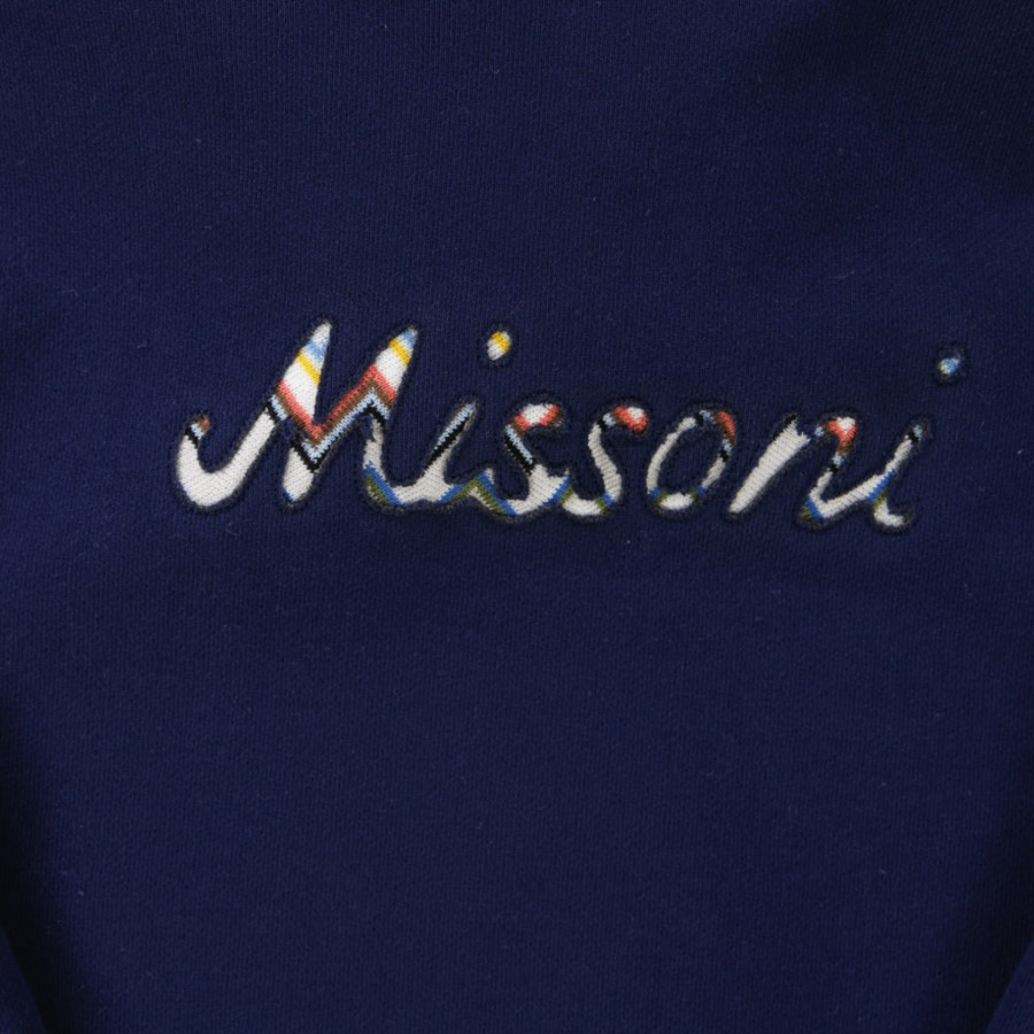 Missoni Felpa tinta unita con Logo Blu per Bambino MX4P60 BLU MISSONI 