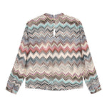 Missoni Camicia tinta unita con Fantasia Panna per Bambina MX5A20 PANNA MISSONI 
