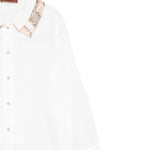 Missoni Camicia tinta unita con Paillettes Bianco per Bambina MX5A50 BIANCO MISSONI 