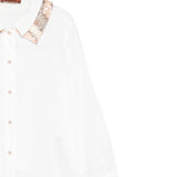 Missoni Camicia tinta unita con Paillettes Bianco per Bambina MX5A50 BIANCO MISSONI 