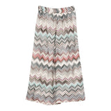 Missoni Pantalone Modello A Palazzo tinta unita con Fantasia Bianco per Bambina MX6B10 BIANCO MISSONI 
