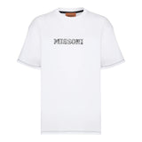 Missoni T-Shirt tinta unita con Stampa Bianco per Bambino MX8P91 BIANCO MISSONI 