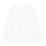 Monnalisa Shirt tinta unita con Stampa Bianco per Bambina 110639 BIANCO MONNALISA 
