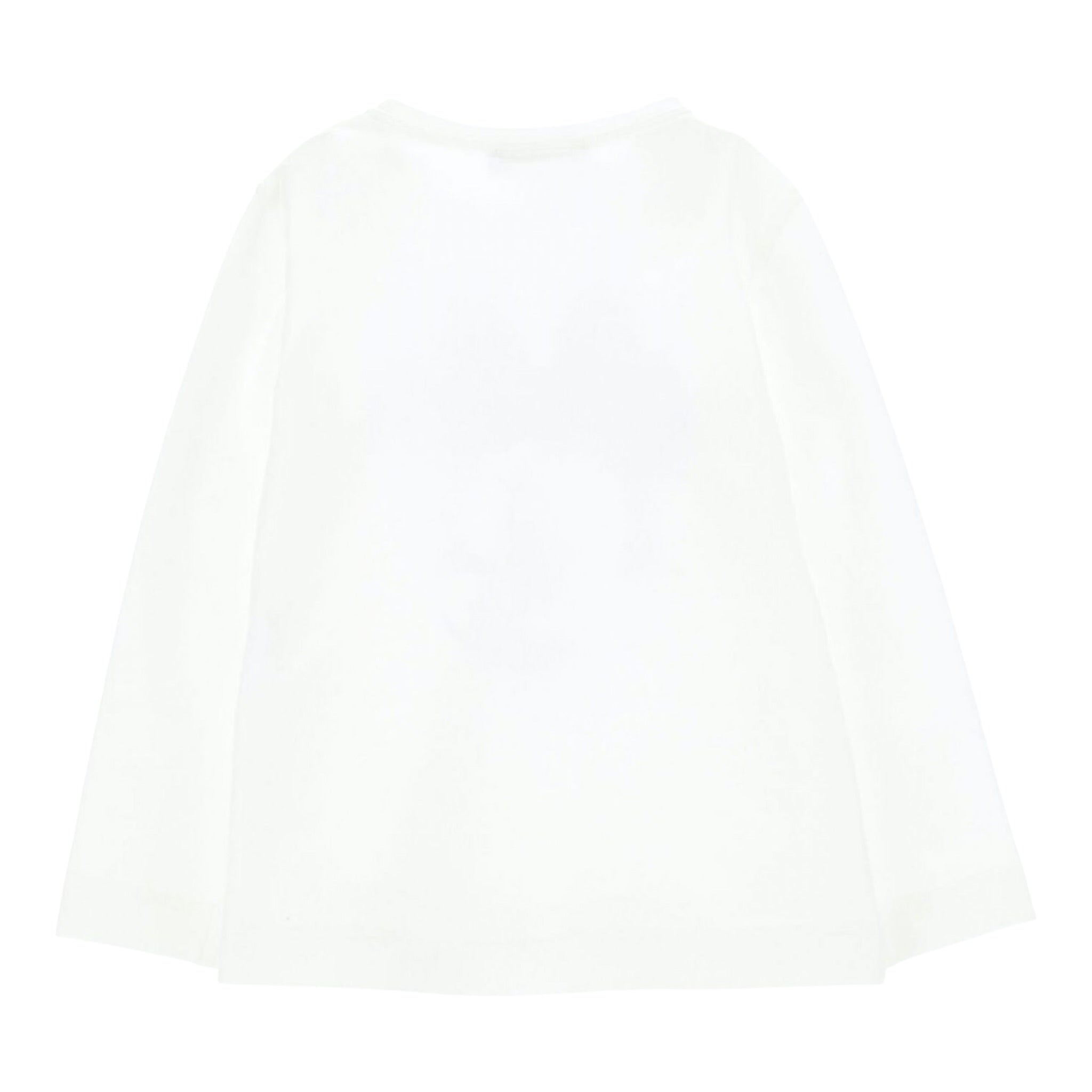 Monnalisa Shirt tinta unita con Stampa Bianco per Bambina 110639 BIANCO MONNALISA 