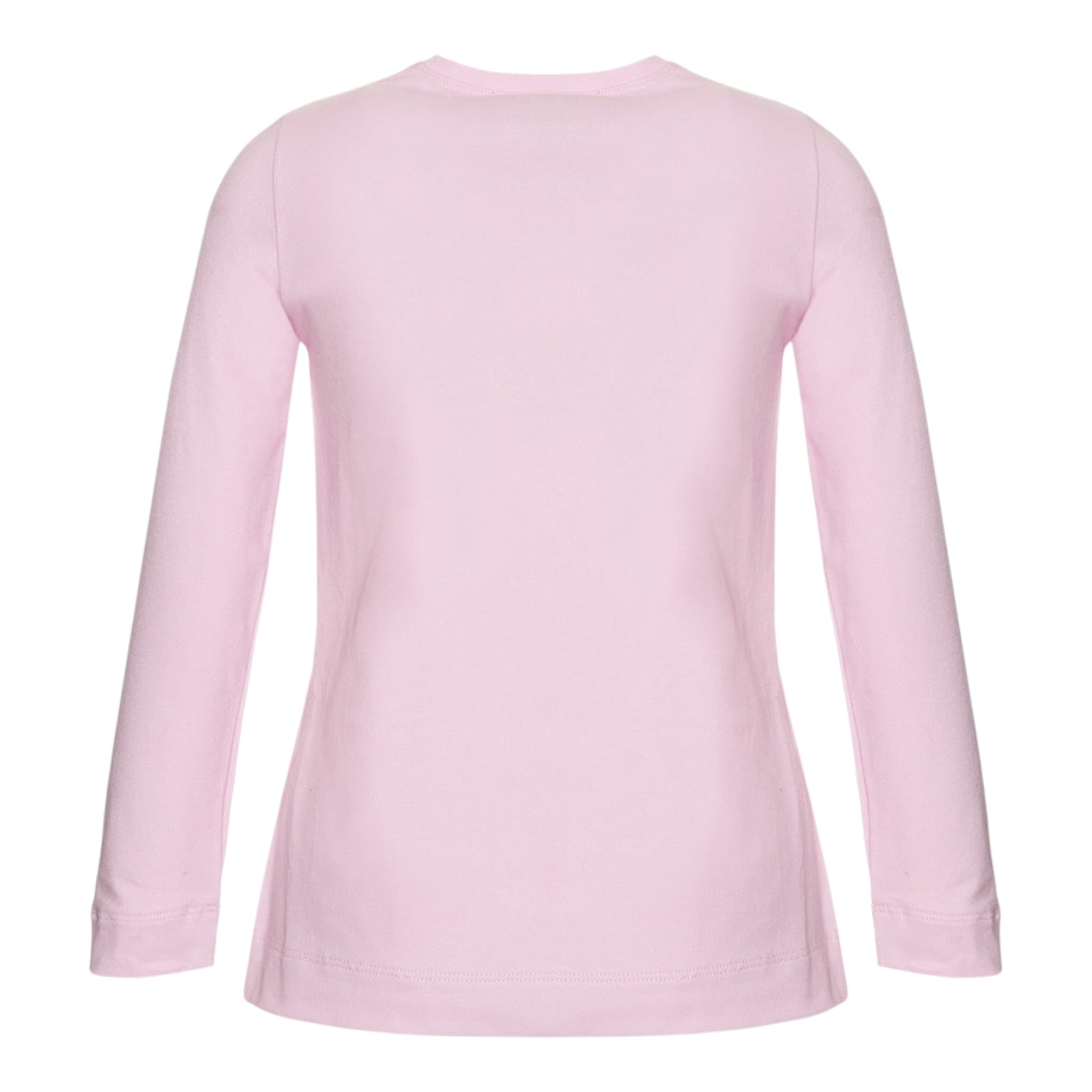 Monnalisa Shirt tinta unita con Stampa Rosa per Bambina 114615PS ROSA MONNALISA 
