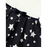 Monnalisa Abito Manica Lunga Bicolore Panna/Nero per Bambina 114935B6 PANNA/NERO MONNALISA 