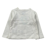 Boboli Shirt Girocollo tinta unita con Stampa Bianco per Neonato 118066 BIANCO BOBOLI 