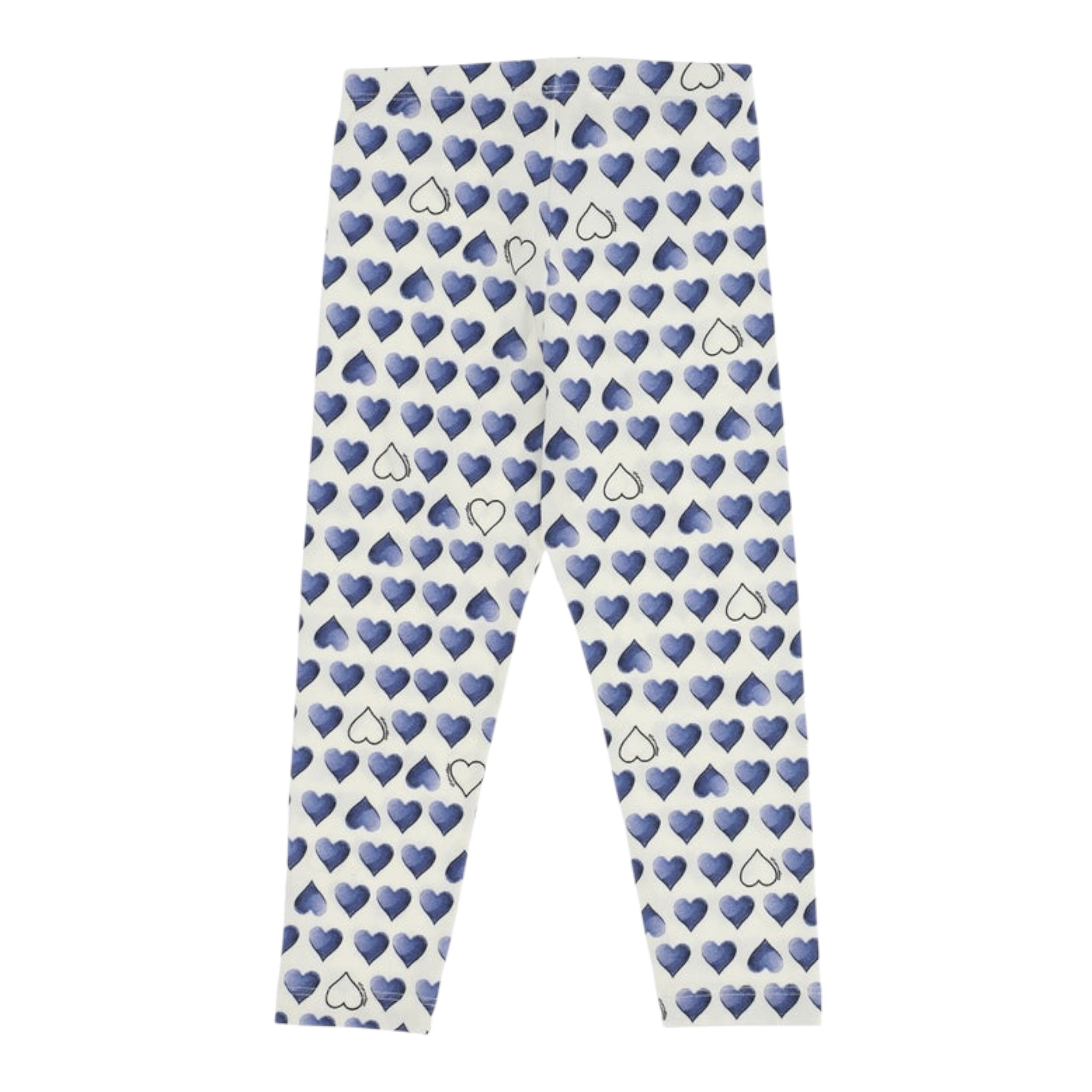 Monnalisa Leggins tinta unita con Fantasia Cuori Bianco per Bambina 118421 BIANCO MONNALISA 