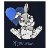 Monnalisa Shirt tinta unita con Stampa Blu per Bambina 118689P8 BLU MONNALISA 