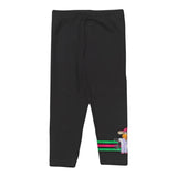 Monnalisa Leggins tinta unita con Stampa Nero per Bambina 11B417 NERO MONNALISA 