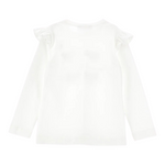 Monnalisa Shirt tinta unita con Stampa Bianco per Bambina 11B621 BIANCO MONNALISA 