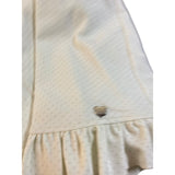 Monnalisa Abito Manica Lunga tinta unita Panna per Bambina 11D909 PANNA MONNALISA 