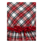 Monnalisa Abito Giromanica Bicolore Bianco/Rosso per Bambina 11D921 BIANCO/ROSSO MONNALISA 