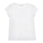 Monnalisa T-Shirt Girocollo tinta unita con Stampa Bianco per Neonata 11E622 BIANCO MONNALISA 