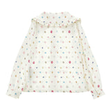 Monnalisa Camicia Manica Lunga tinta unita Panna per Bambina 11F302 PANNA MONNALISA 