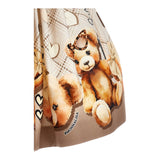 Monnalisa Gonna tinta unita con Stampa Beige per Bambina 11F705XX BEIGE MONNALISA 