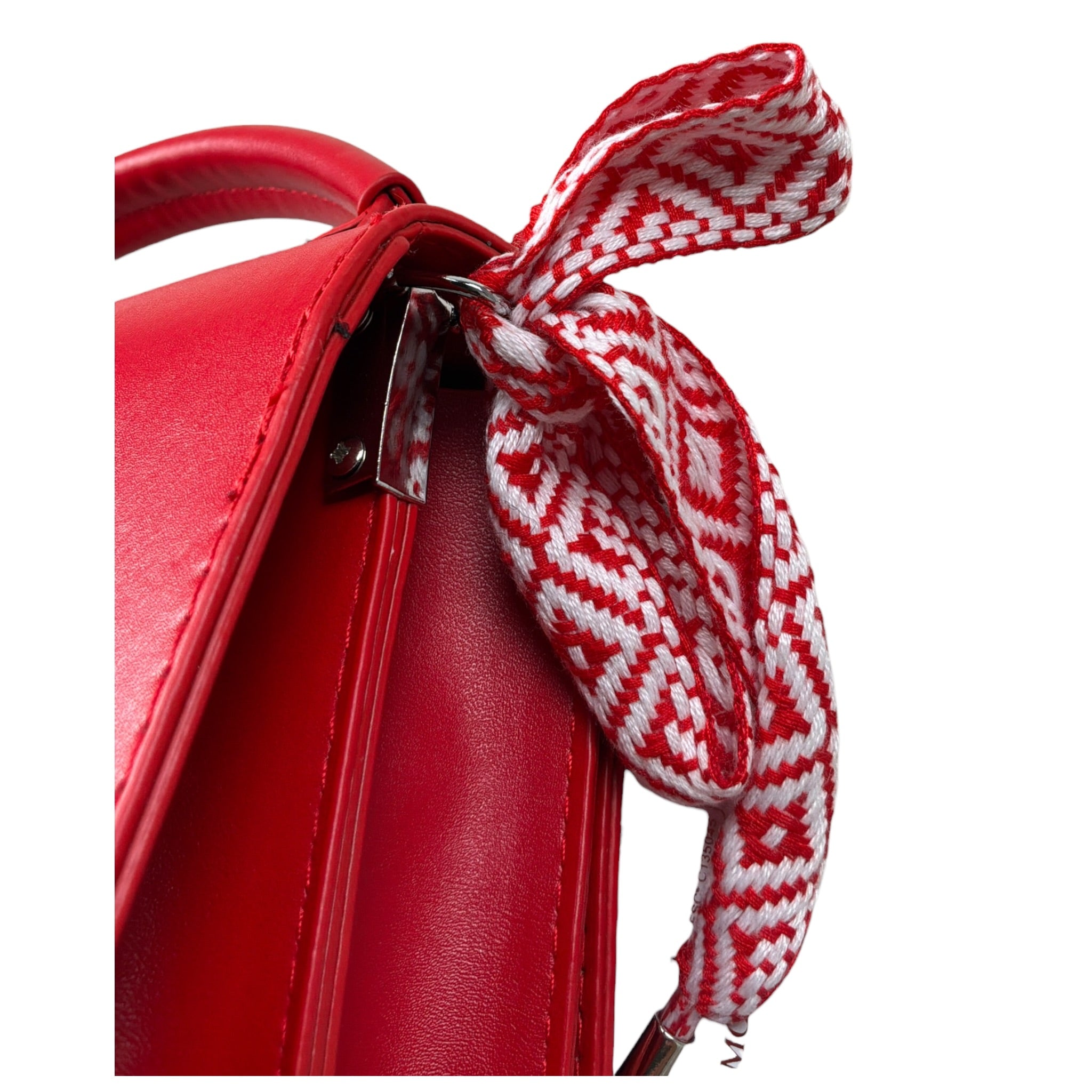 Monnalisa Borsa tinta unita con Logo Rosso per Bambina 17F000 ROSSO MONNALISA 
