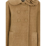 Monnalisa Cappotto tinta unita Doppiopetto Cammello per Bambina 17F109 CAMMELLO MONNALISA 