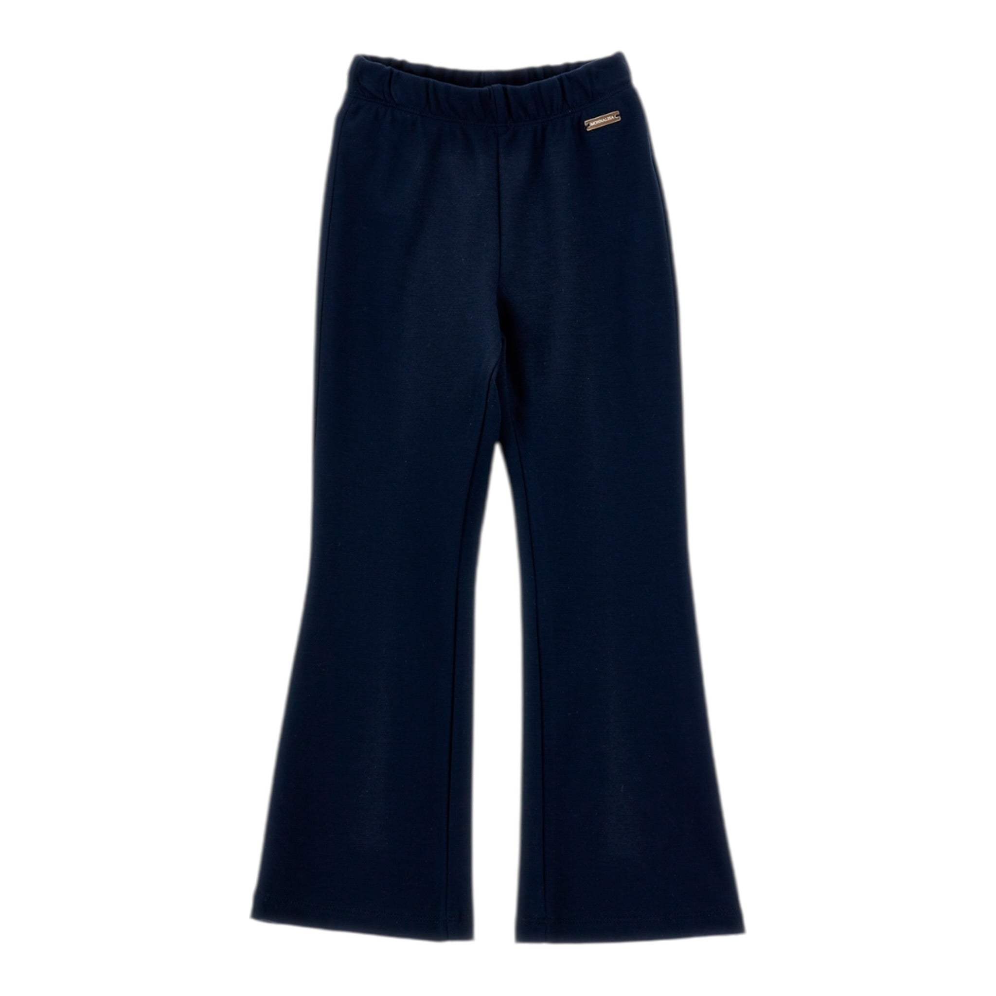 Monnalisa Pantalone tinta unita Modello A Zampa Blu per Bambina 17F400 BLU MONNALISA 