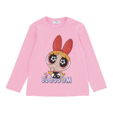 Monnalisa Shirt tinta unita con Stampa Rosa per Bambina 198688SX ROSA MONNALISA 