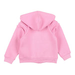 Monnalisa Felpa con Zip E Cappuccio tinta unita Rosa per Neonata 19D807 ROSA MONNALISA 