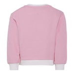 Monnalisa Felpa Bicolore con Stampa Bianco/Rosa per Bambina 19F606XX BIANCO/ROSA MONNALISA 