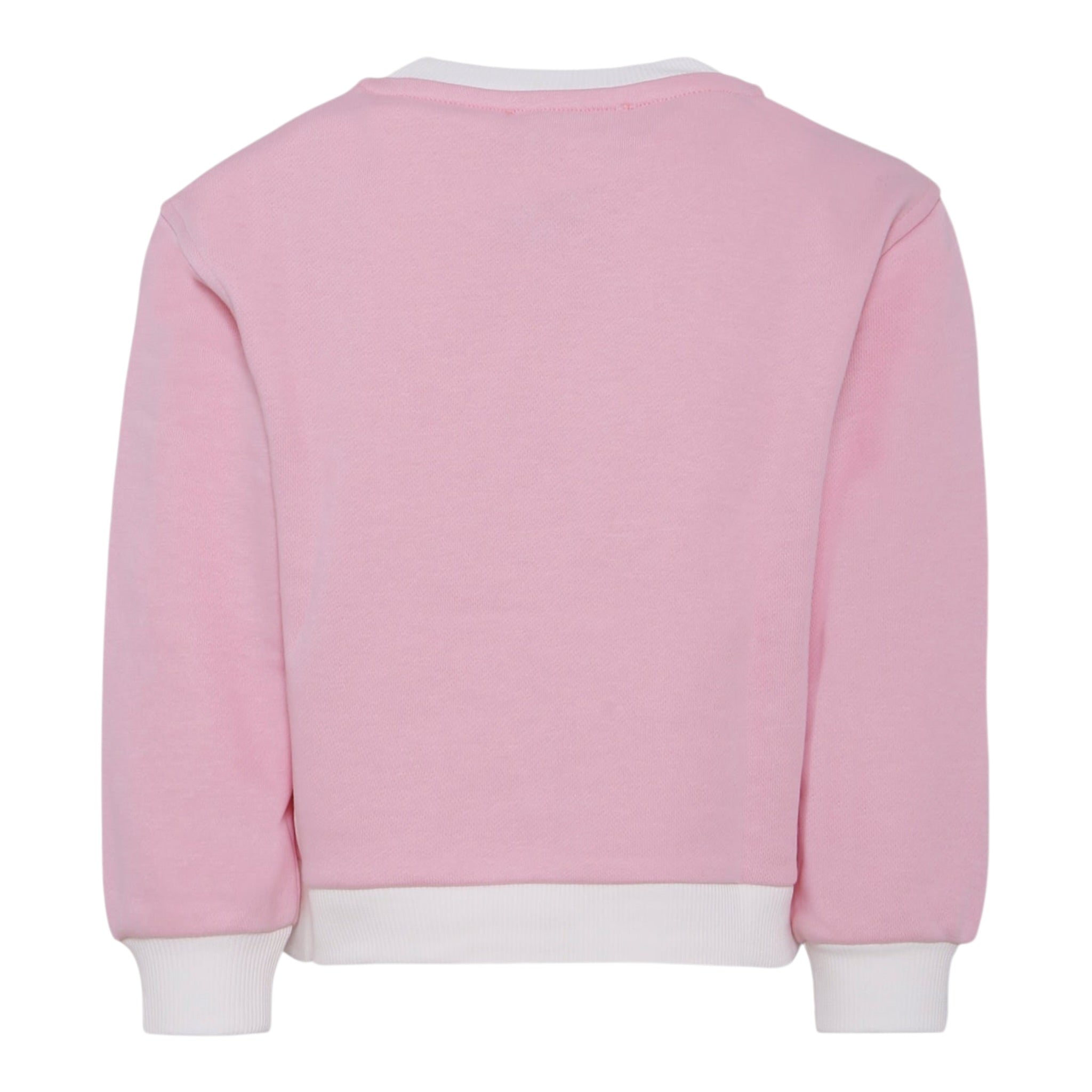 Monnalisa Felpa Bicolore con Stampa Bianco/Rosa per Bambina 19F606XX BIANCO/ROSA MONNALISA 