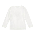 Monnalisa Shirt tinta unita con Stampa Bianco per Bambina 19F612 BIANCO MONNALISA 