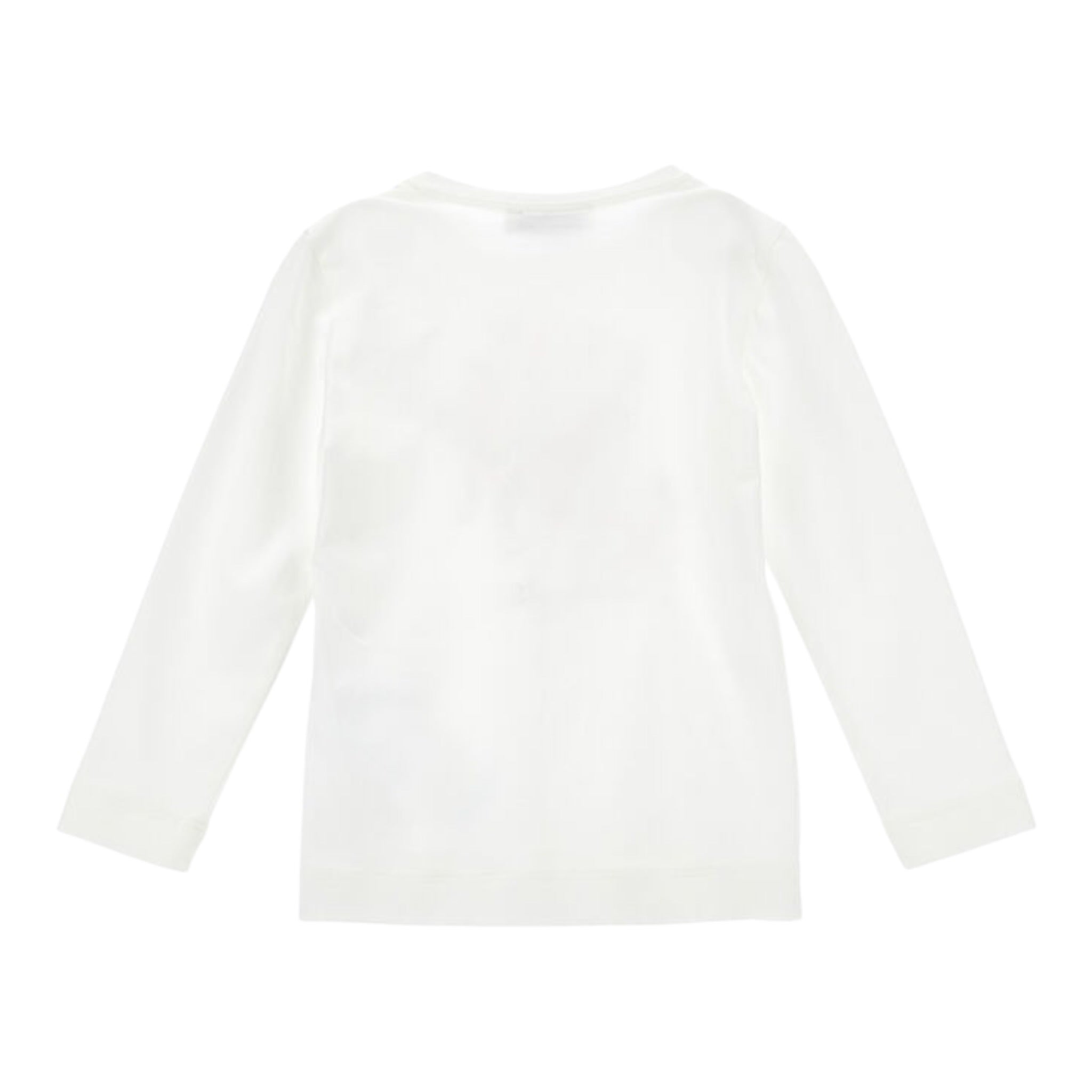 Monnalisa Shirt tinta unita con Stampa Panna per Bambina 19F612XX PANNA MONNALISA 
