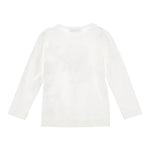 Monnalisa Shirt Girocollo Tinta Unta con Stampa Bianco per Bambina 19F624X BIANCO MONNALISA 